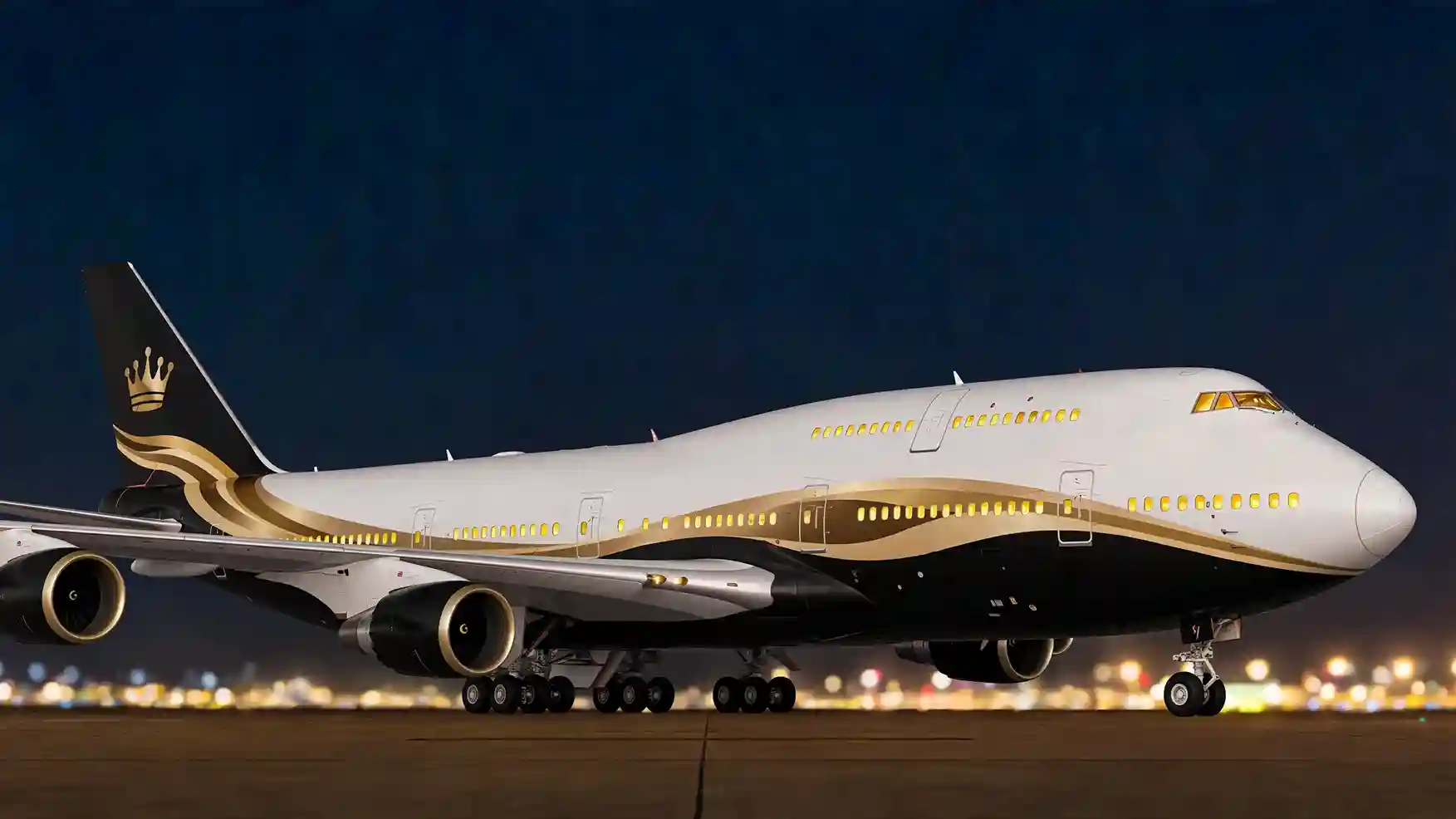 Boeing 747-400 in flight
