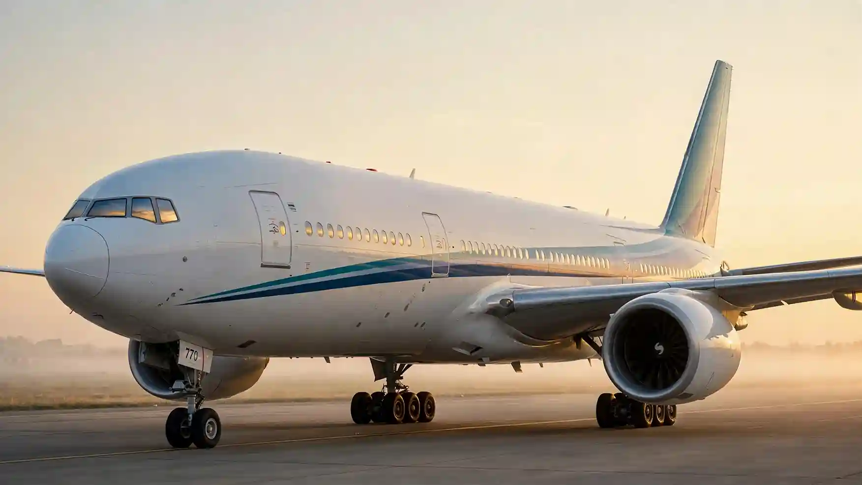Boeing 777-200 Passenger Aircraft taking off