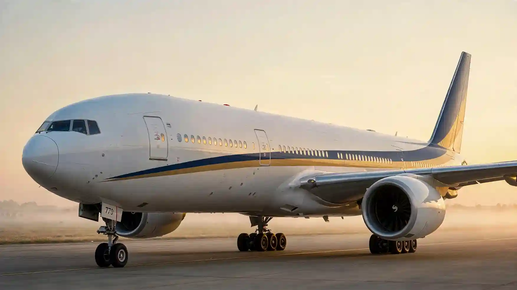 Boeing 777-300 Passenger Aircraft taking off